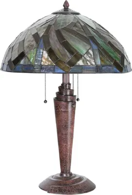 Produktbild von Casa Padrino Luxus Tiffany Tischleuchte Mehrfarbig / Antik Bronze Ø 45 x H. 62 cm - Tiffany Schreibtischleuchte - Wohnzimmer Deko Leuchte - Scheibtisch Deko Leuchte - Luxus Tiffany Leuchten