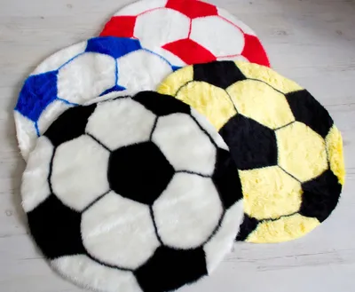 Produktbild von Fußball Teppich 70 cm  , Farbe:Blau