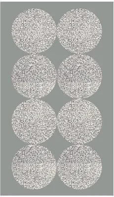 Image de 4 feuillesargent étoiles L autocollant