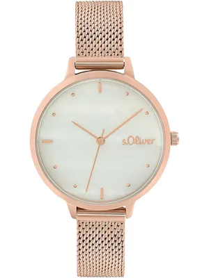 Produktbild von s.Oliver Damen Uhr Armbanduhr Edelstahl Rosé 2033511