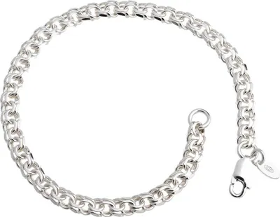 Produktbild von SILBERKETTEN STORE Garibaldikette Armband 5mm - 925 Silber, Länge wählbar von 16-25cm - 23cm