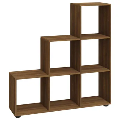 Produktbild von vidaXL Treppenregal Braun Eichen-Optik 107 cm Holzwerkstoff