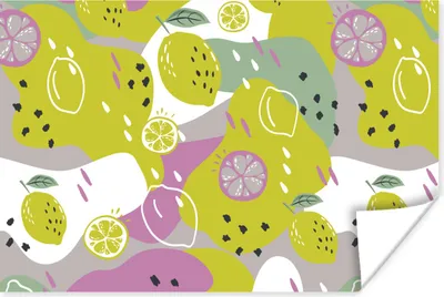 Produktbild von MuchoWow® Poster Sommer - Zitronen - Farben 90x60 cm - Schlafzimmer