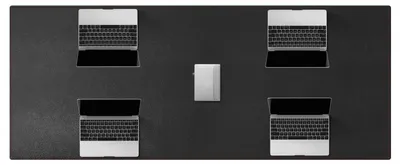 Produktbild von Schreibtischunterlage Groß 1700x700mm Schwarz Kunstleder Anti-Rutsch