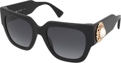 Produktbild von Moschino MOS153/S BLACK/DARK GREY SHADED 52/20/140 Damenbrillen Sonnenbrillen