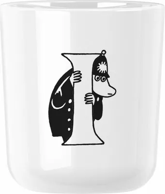 Produktbild von Rig-Tig Tasse Moomin ABC - I, Becher mit Buchstabe, Kunststoff, Weiß, 200 ml, Z00706-I