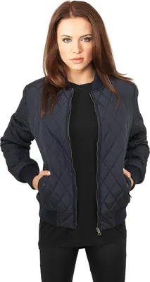 Produktbild von Urban Classics Damen Leichte Jacke Ladies Diamond Quilt Nylon Jacket Navy-L
