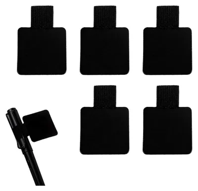 Produktbild von 5 Stück Leuchtturm Stiftschlaufe Selbstklebend Halterung Stifthalter Selbstklebend Stiftehalter Stifthalter Notizbuch Holder Leder Stiftringhalter,Selbstklebender für Leuchtturm Pen Loop ZubehöR Clip