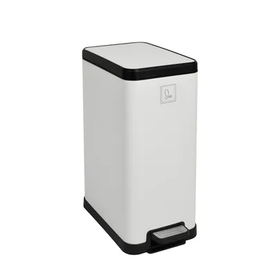 Image de SVITA STM15 Poubelle à pédale 15l incl. seau intérieur Couvercle Softclose blanc