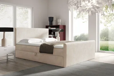 Produktbild von YOURHOUSE24 Boxspringbett POLARIS Bonell-Matratze und Topper, mit zwei Bettkästen, kontinentales Bett (Farbe: fresh 01, Größe: 120x200 cm)
