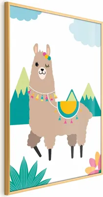 Produktbild von Posterpapier Poster - Extraordinary Llama 21x30 cm Für Kinder g-A-0205-ao-a
