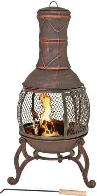 Obrázok produktu pre Garden Pleasure Patio Stove Brown Aztec Stove Stove Garden Fireplace Patio
