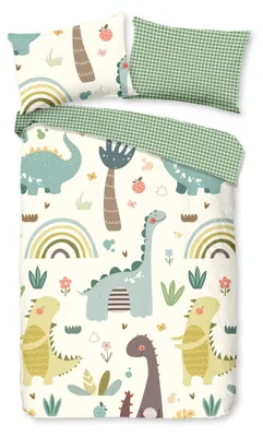 Produktbild von Good Morning Bettbezug Good Morning 120x150 + 1* 60x70 cm Bettwäsche 120x150 + 1 x 60x70 cm 2 teilig Quint 33466.44.35 Grün