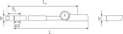 Produktbild von STAHLWILLE 50030080, 1048 mm, 28 mm, 24 mm, 2,3 kg