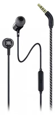 Image de Écouteurs filaires avec prise jack 3,5 mm et microphone JBL T50HI 360 noir