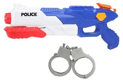 Produktbild von wasserpistole Polizei Junior 40 cm blau/weiß 2-teilig