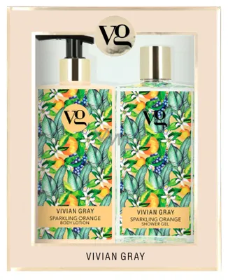 Productafbeelding van Cosmetische set Sparkling Orange (douchegel en bodylotion)