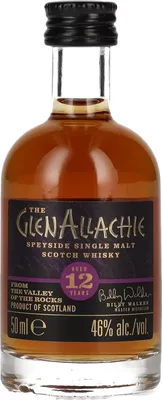 Produktbild von The GlenAllachie 12 Years Old Speyside Single Malt 46% Vol. 0,05l