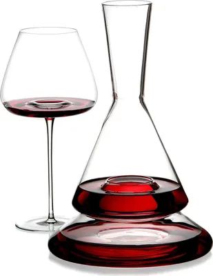 Produktbild von Zieher Dekanter/Karaffe DOPPIO – Borosilikatglas – D20cm H30cm