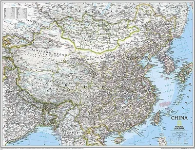 Produktbild von National Geographic Map China, Planokarte