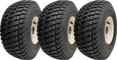 Obrázek produktu pro kola pro sekačky na trávu 15x6.00-6 Pneumatiky na ráfcích 25mm ložiska (sada 3 ks)
