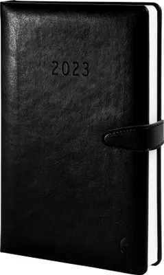 Produktbild von CHRONOPLAN Buchkalender Business Edition 2023 A5 Tageskalender schwarz