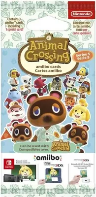 Obrázek produktu pro Nintendo Amiibo Carte Animal Crossing Serie 5, Souprava pro karty, Vícebarevný, Plast, CE, 3 g, 70 mm