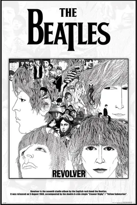 Immagine prodotto di The Beatles - copertina dell'album Revolver - musica - stampa poster - dimensioni 61x91,5 cm