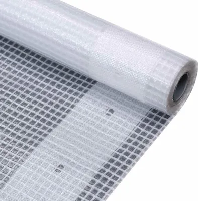 Productafbeelding van vidaXL Afdekkleden met rasterprint, 2 stuks, 260 g/m², 2 x 15 meter, wit