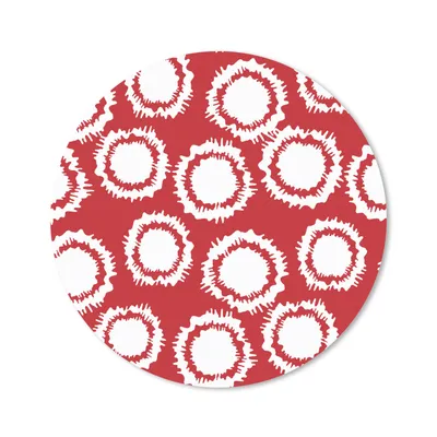 Produktbild von MuchoWow® Mauspad Mousepad Tupfen - Rot - Muster 20x20 cm - Mousepads - Maus Mat - Pad - Mausunterlage - Schreibtischmatte