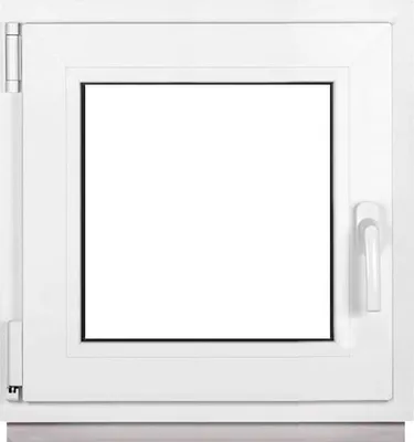 Obrázok produktu pre Rámové okno do pivnice malé okno biele šírka x výška 55 x 55 cm (550 x 550 mm) dvojité (32 mm) otočné/sklopné DIN ľavé - Premium - Všetky veľkosti
