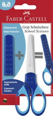 Image de FABER-CASTELL Ciseaux enfants Grip bleu 13,5 cm