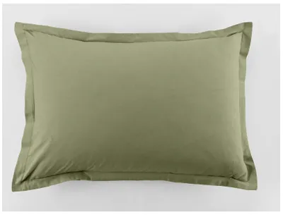 Image de 2 Taies d'oreiller uni 50 x 70 cm Passion vert
