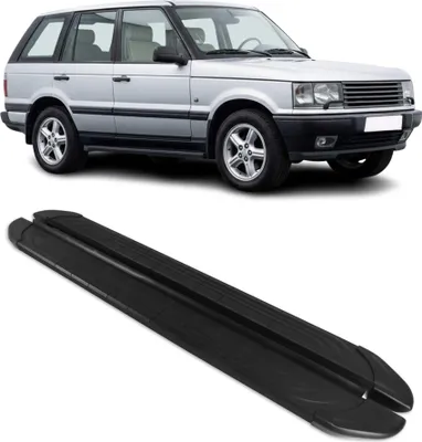 Image de Marchepieds Latéraux pour Range Rover Vogue 1994-2001 2Pcs Aluminium Noir