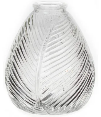 Produktbild von Bellatio Design Blumenvase - klar transparentes Glas - 14 x 16 cm - Vase