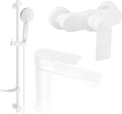 Produktbild von Mexen Royo DF05 Brausegarnitur, Weiß - 72204DF05-20