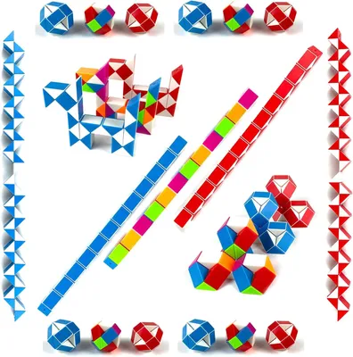 Productafbeelding van Gadget verjaardag kinderen - Set van 25 - Mini magische slang 24 blokken - Cadeautje eind party verjaardag
