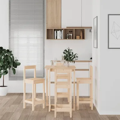 Image de Maison Exclusive - Ensemble de bar 5 pcs Bois de pin massif