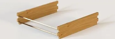 Produktbild von Hochbeet-Zusatzmodul aus Holz mit Vlieseinlage, Metallstiften, Blechstreben von holz4home®