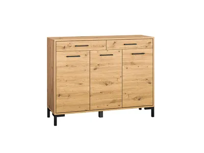 Produktbild von Kommode – Sideboard – Schubladenkommode – Mehrzweckschrank – NEVIO 14 – Artisan Eiche – 120 cm – Funktionale Kommoden mit Holzoptik