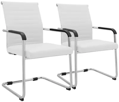Immagine prodotto di Due sedie da conferenza Hakon, colore bianco