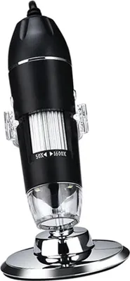 Image de Microscope numérique USB Caméra d'agrandissement 1600x 8 LEDs avec support compatible Android Windows/ XP Win 7 10 Vista Linux Mac Portable Handheld Inspection Magnifier