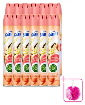 Image de 12 diffuseurs d'ambiance "At Home" Vanille et Magnolia, 400 ml - Pack économique - 12 pièces