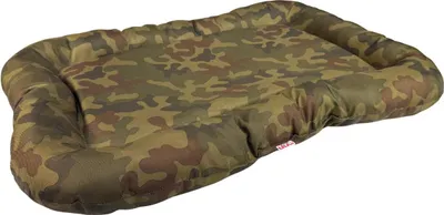 Produktbild von Wasserfestes hundebett größe 85x60 cm - robust, pflegeleicht, aus codura, matte für kleine, mittlere und große hunde, für innen- und außenbereich - farbe - camouflage