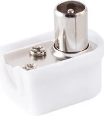 Produktbild von Koaxial-Winkelstecker, Schraubanschluß, klein