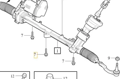Image de VOLVO S60 V60 XC60 II boulon de direction M10x100 30670580