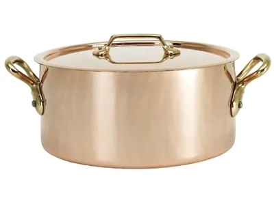 Produktbild von De Buyer TOPF MIT DECKEL KUPFER-EDELST BRONZE 24