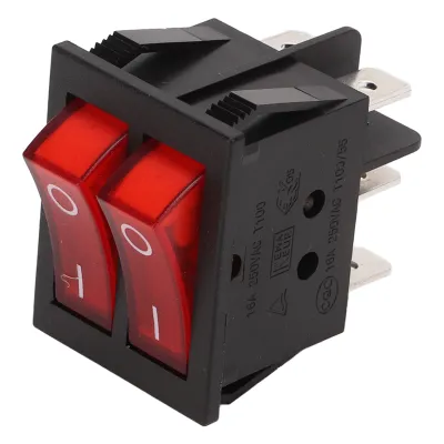 Produktbild von Boot ON Off Kippschalter,Snap in Boot Wippschalter,ON Off Kippschalter,ON Off Wippschalter,Boot Wippschalter,Rote LED Licht Boot Schalter