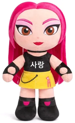 Obrázok produktu pre Plyšová hračka Kpop, farba fuksiová, výška 35 cm