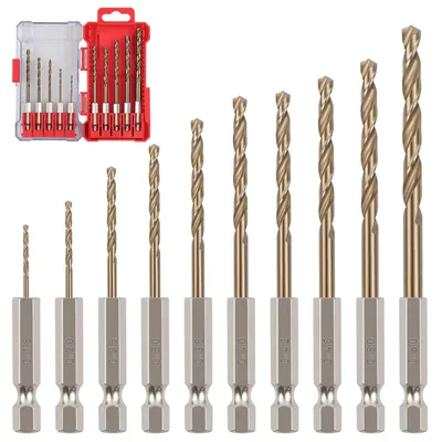 Productafbeelding van Set van 10 HSS Boorbits M35 Cobalt